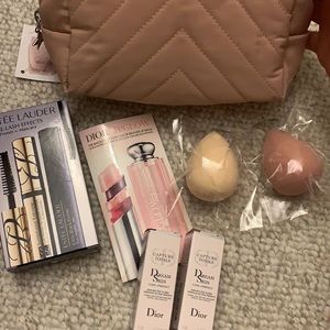 Makeups and sponge blender included bag